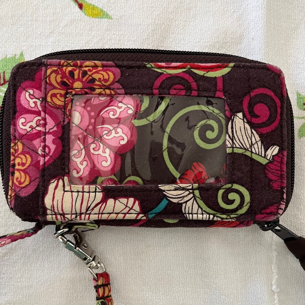 Vera Bradley zip around photo/ID/card case